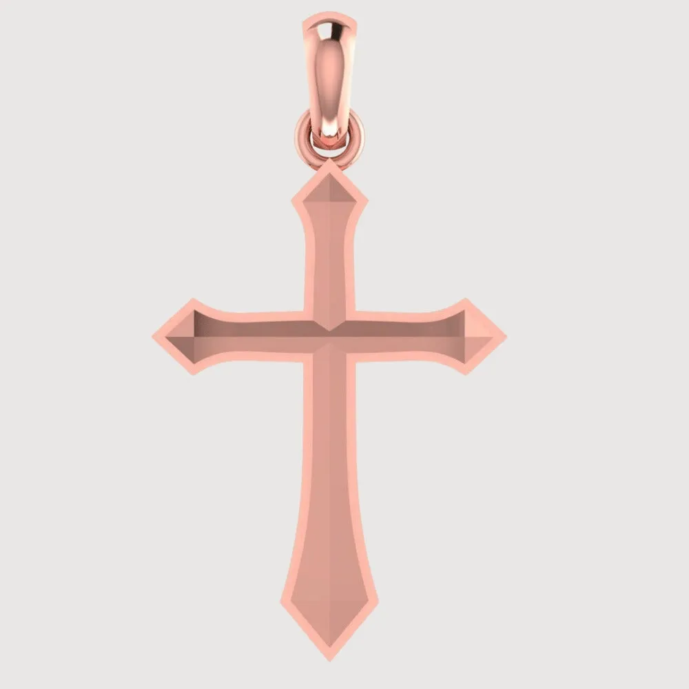 14k Gold Classic Cross Pendant