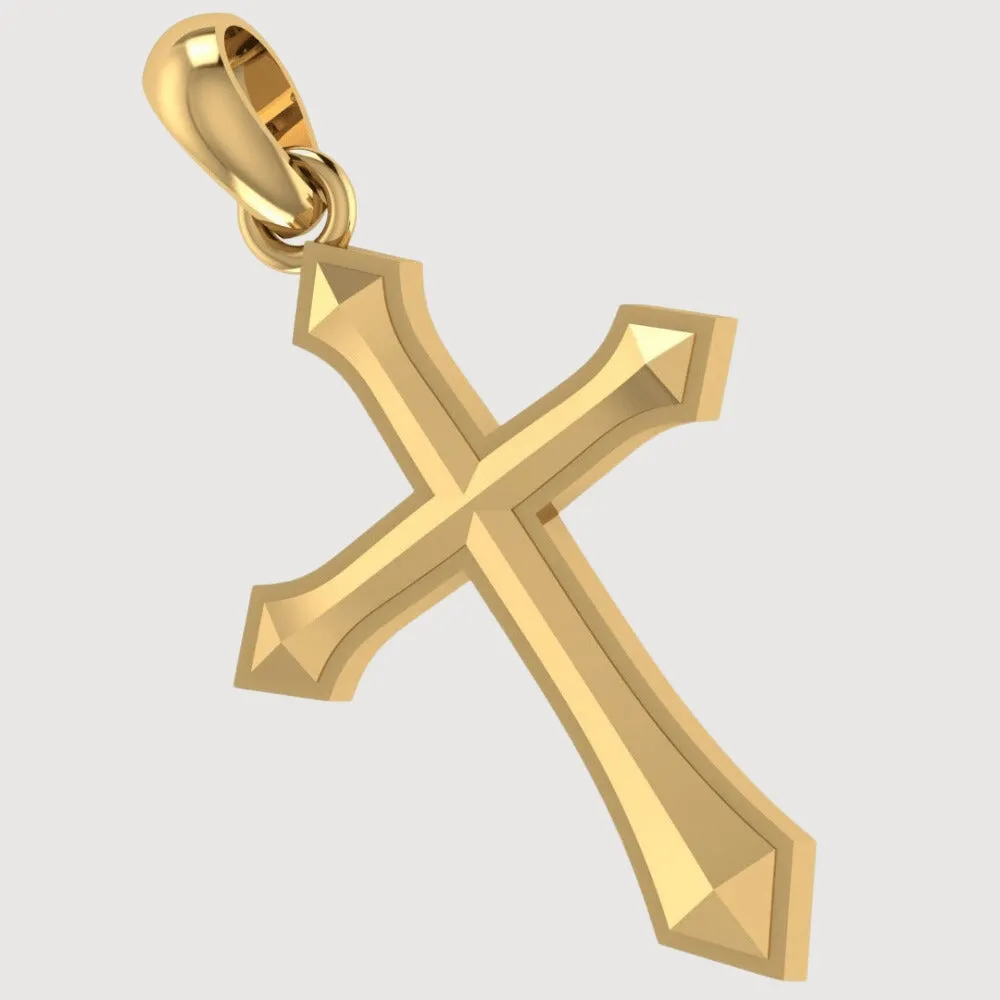 14k Gold Classic Cross Pendant