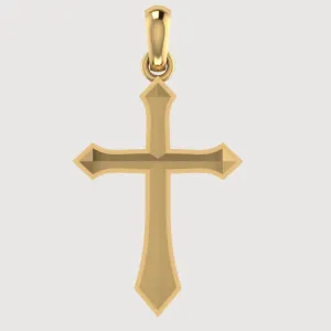 14k Gold Classic Cross Pendant