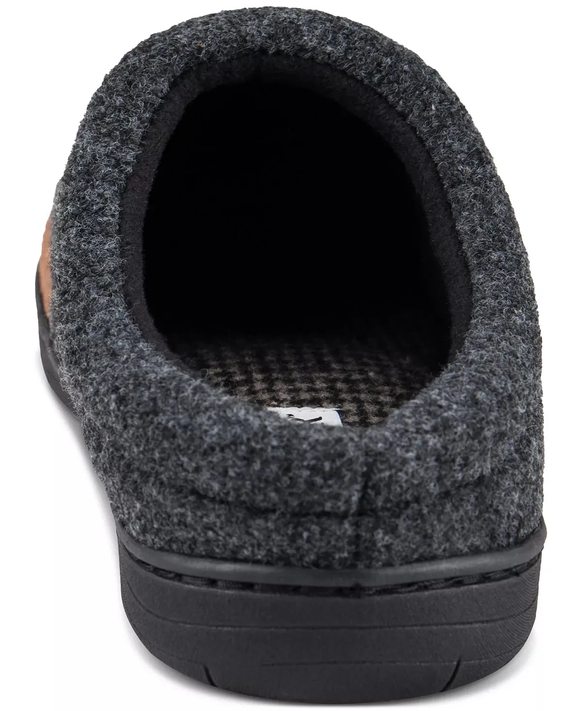 32 Degrees Mens Roll Collar W/Sherpa Clog Comfort Slippers