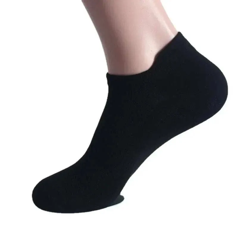 6 Pairs Ankle Socks Womens and Mens Couple Student Cotton Ear New Plus Size Mesh Athletic Sports Running Solid Color Boat Socks