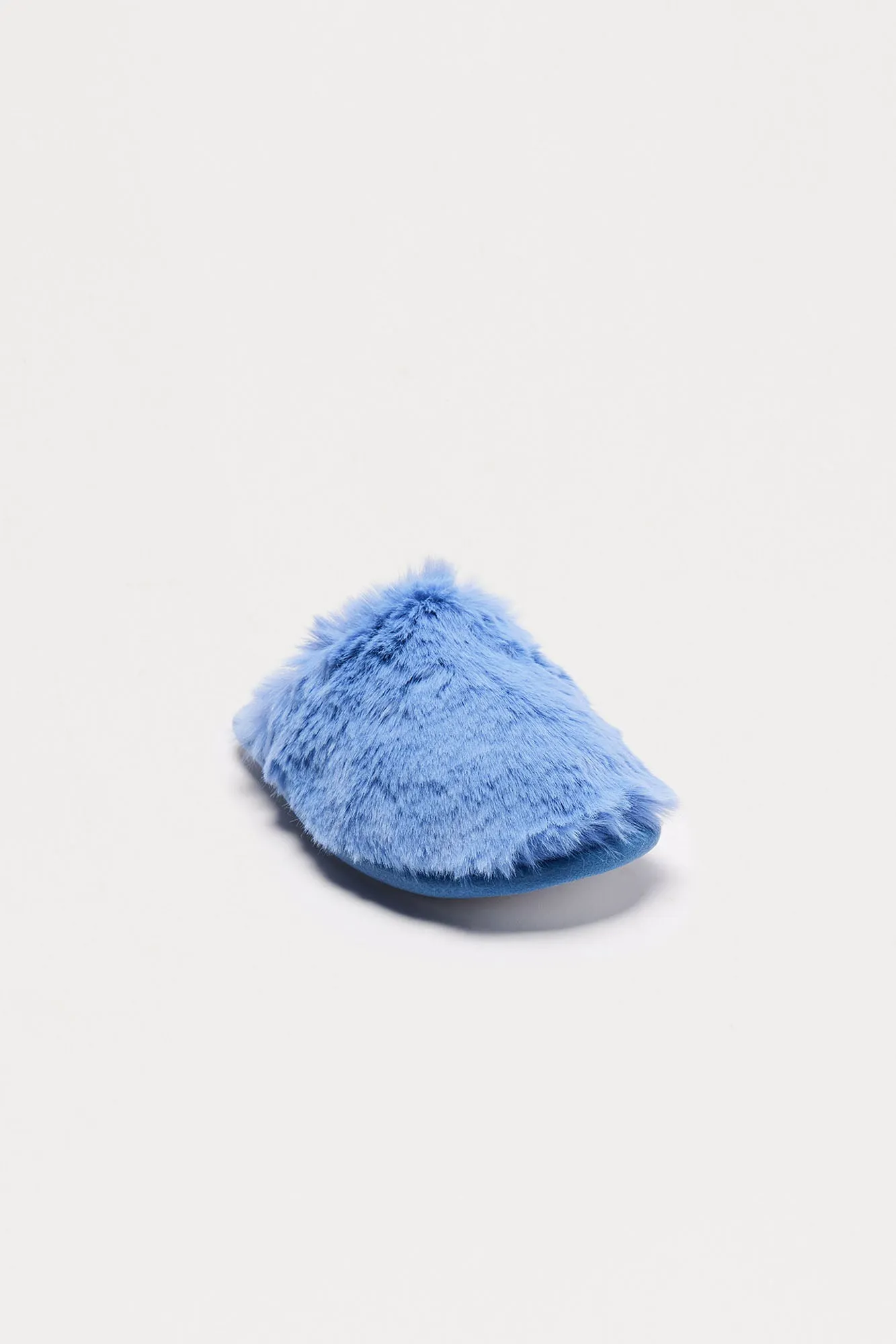 All Fuzzy Slippers - Blue