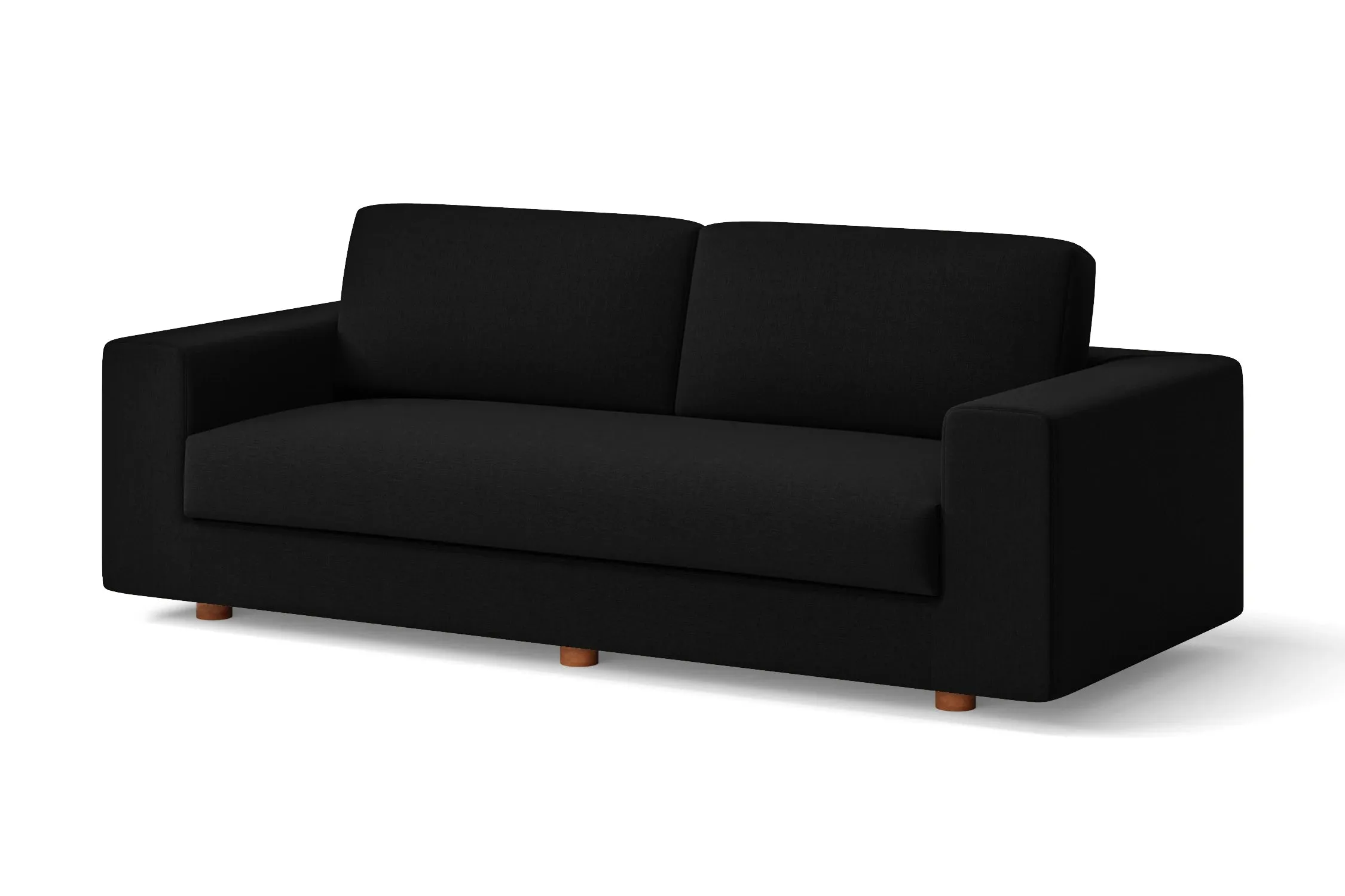 Arezzo 3 Seater Sofa Black Linen Fabric