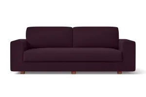 Arezzo 3 Seater Sofa Purple Linen Fabric