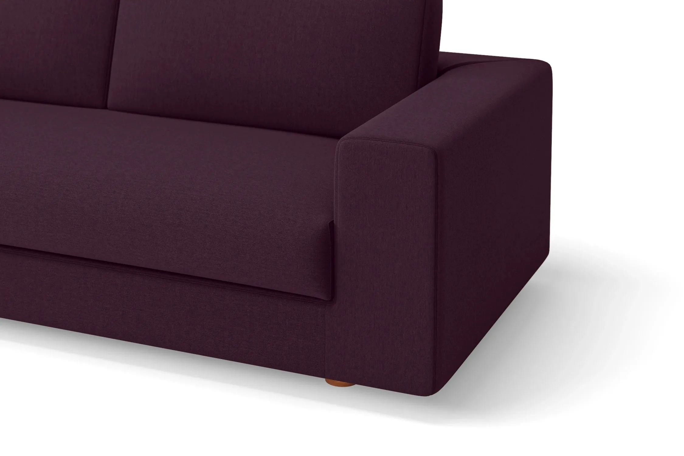 Arezzo 3 Seater Sofa Purple Linen Fabric