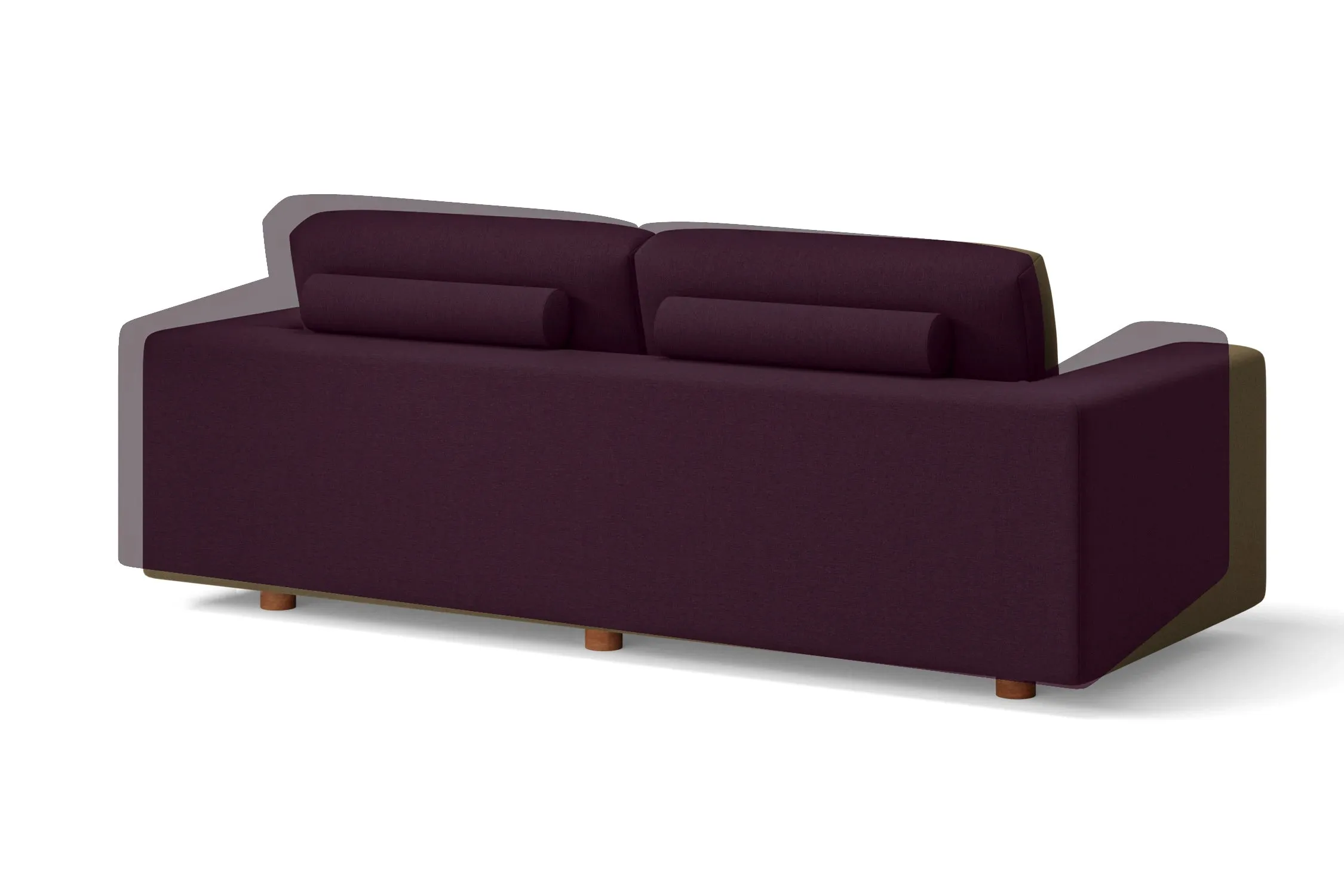 Arezzo 3 Seater Sofa Purple Linen Fabric