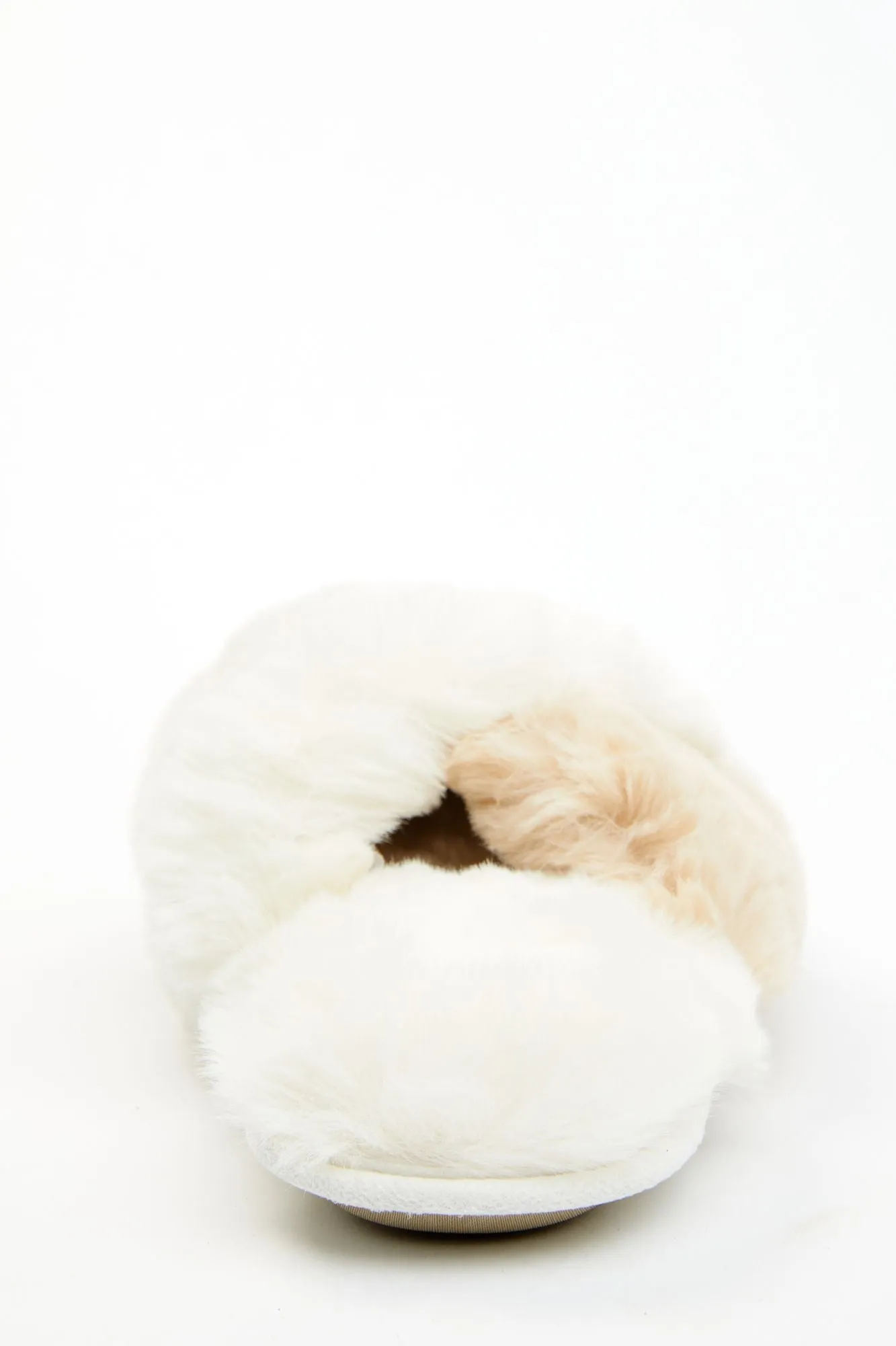 Aspen Cream Faux Fur Slippers