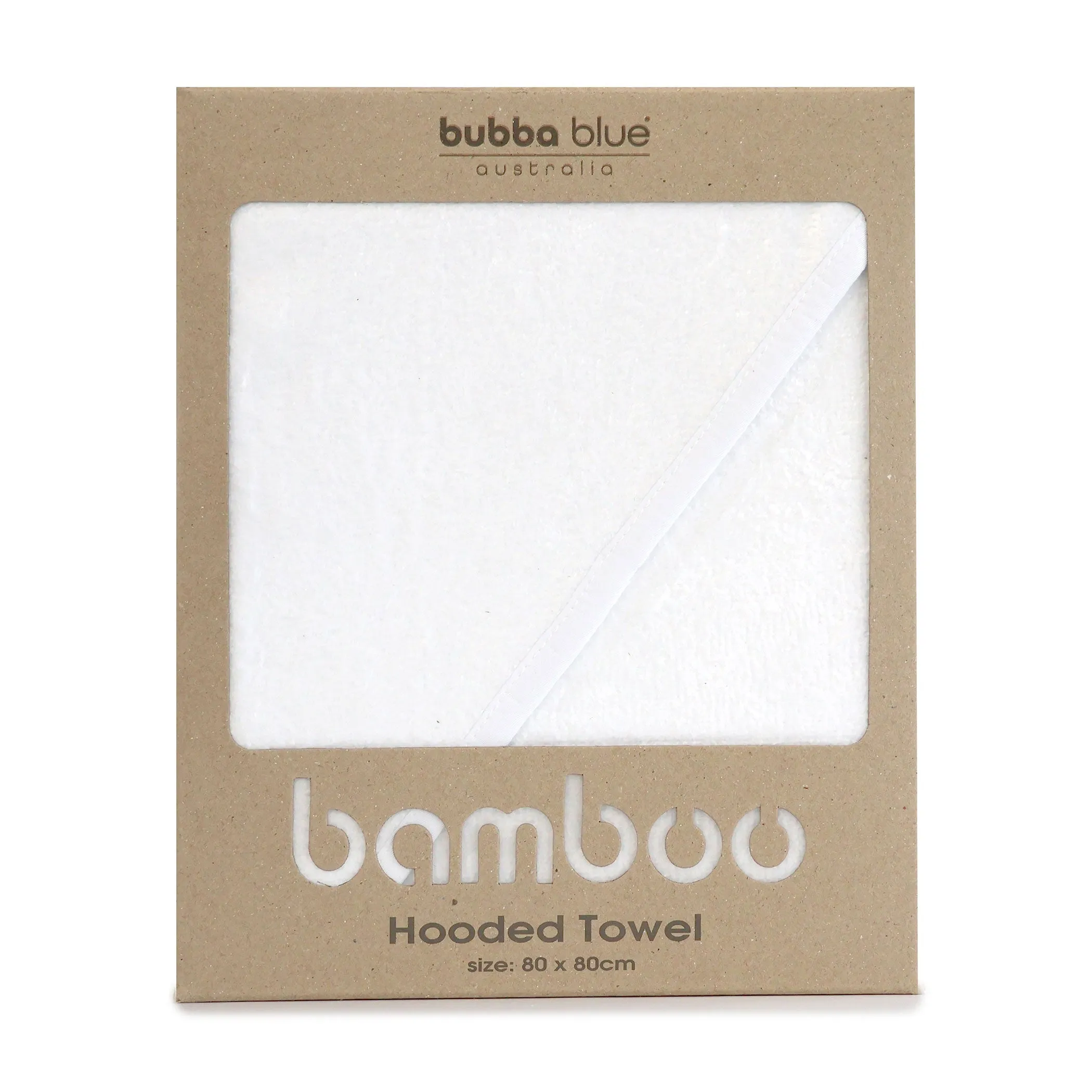 Bamboo White Hooded Towel