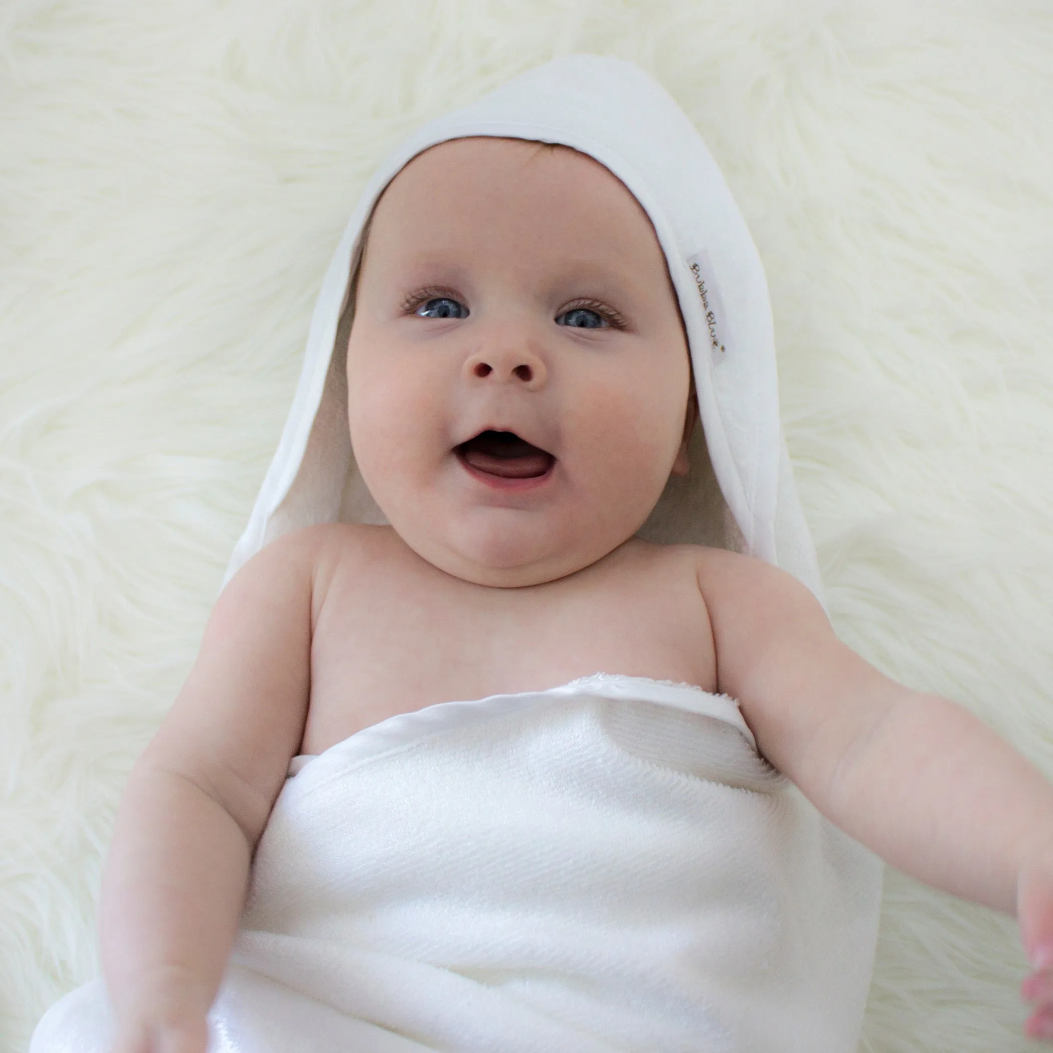 Bamboo White Hooded Towel