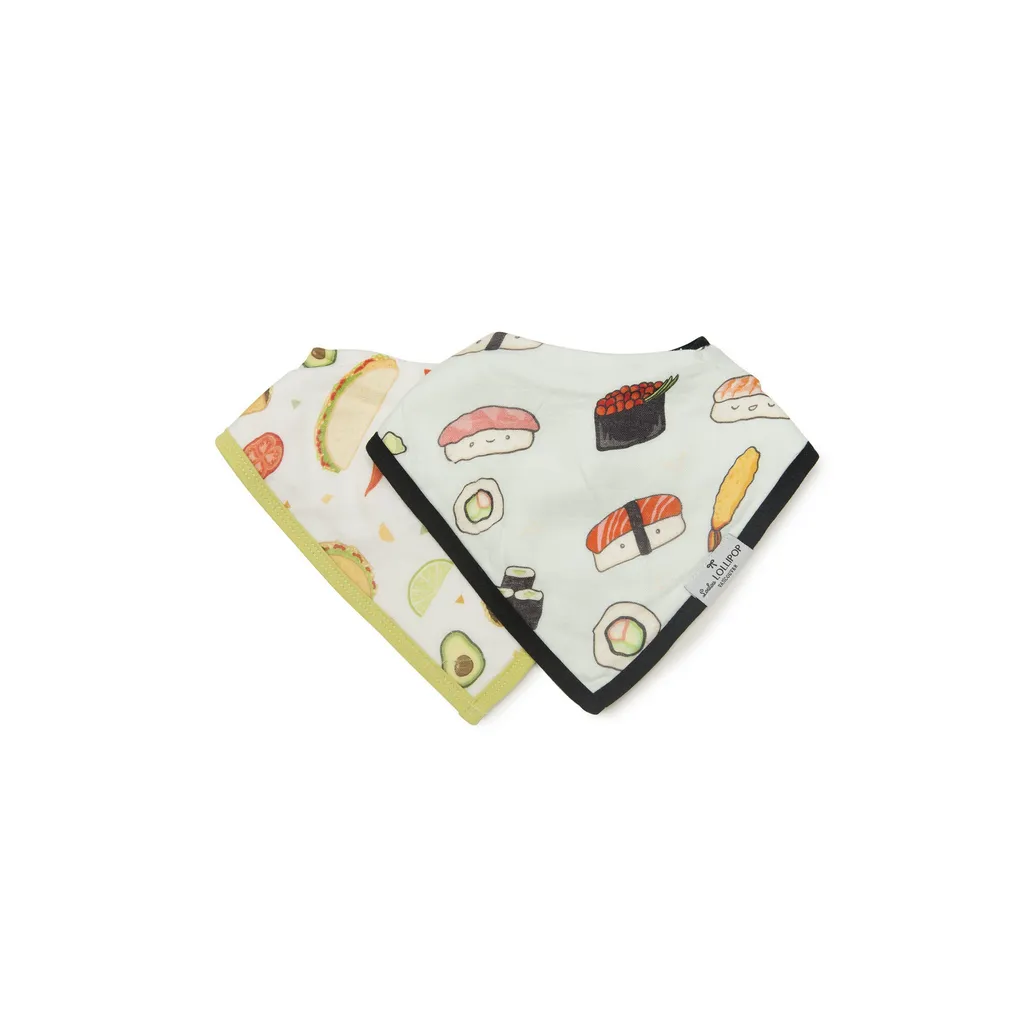 bandana bibs - sushi/taco