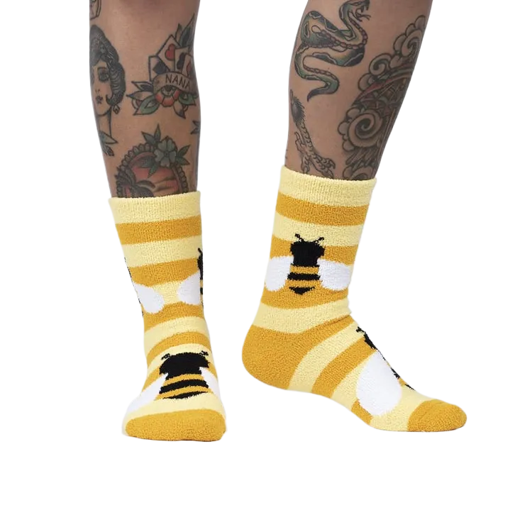 Bee Cozy Slipper Sock