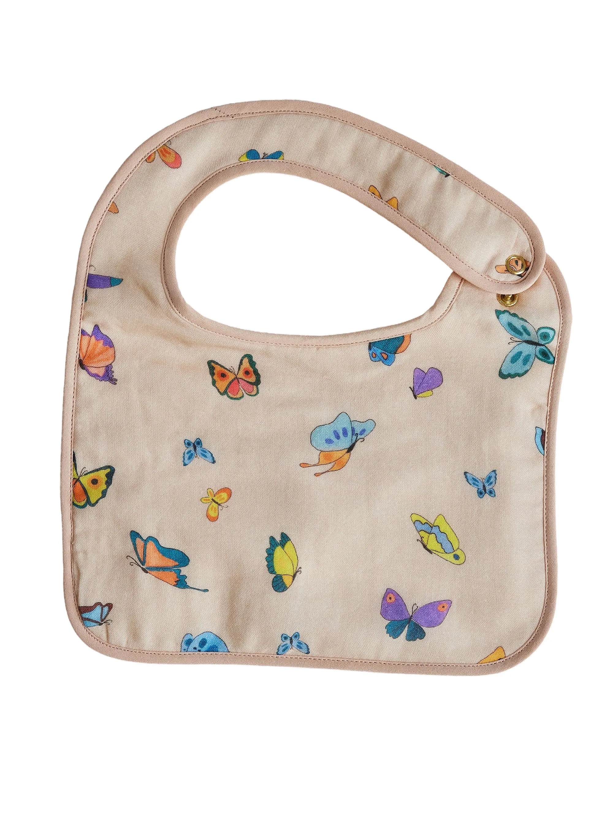 Blush Peach Madame Butterfly Bib