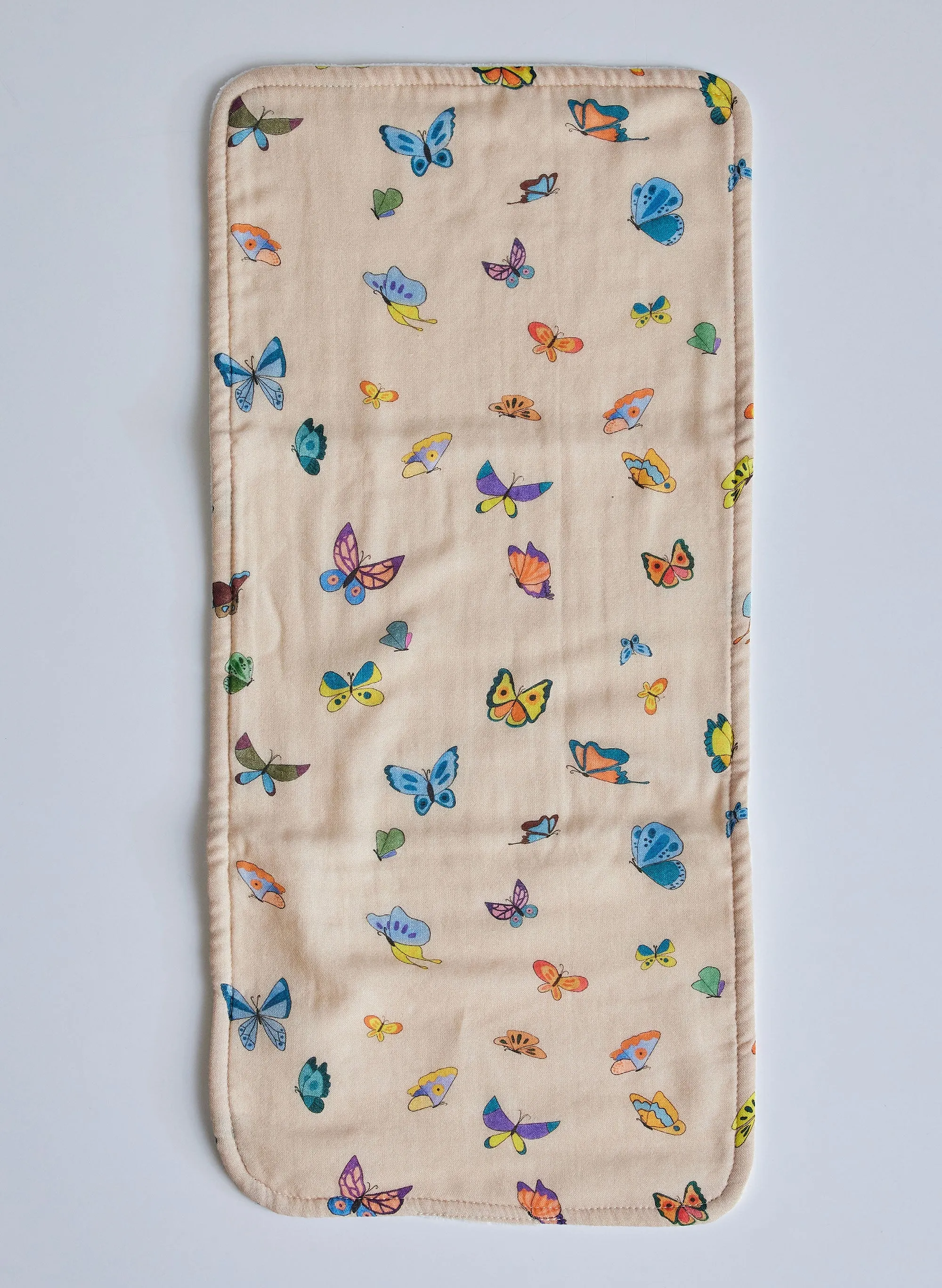 Blush Peach Madame Butterfly Burp Cloth