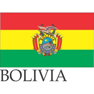 Bolivia Embroidered Flag Badge