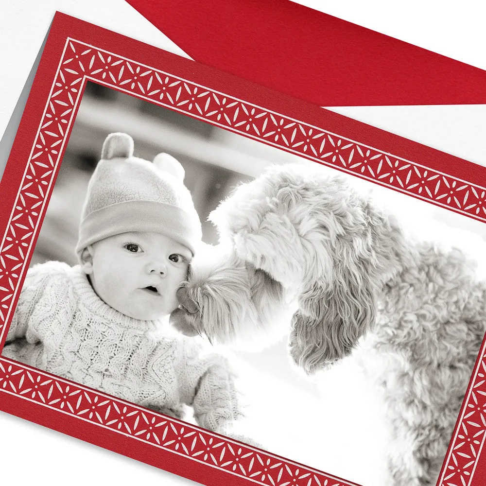 BOXED PHOTO CARDS - WA - ENGRAVED HOLIDAY  PHOTO CARD