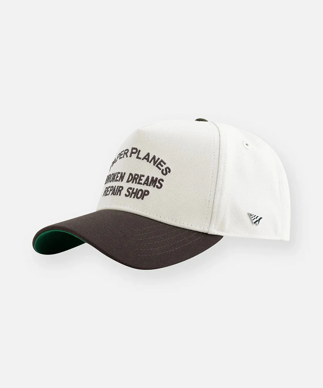 Broken Dreams Repair Shop A-Frame Snapback (Eggshell) - 120035