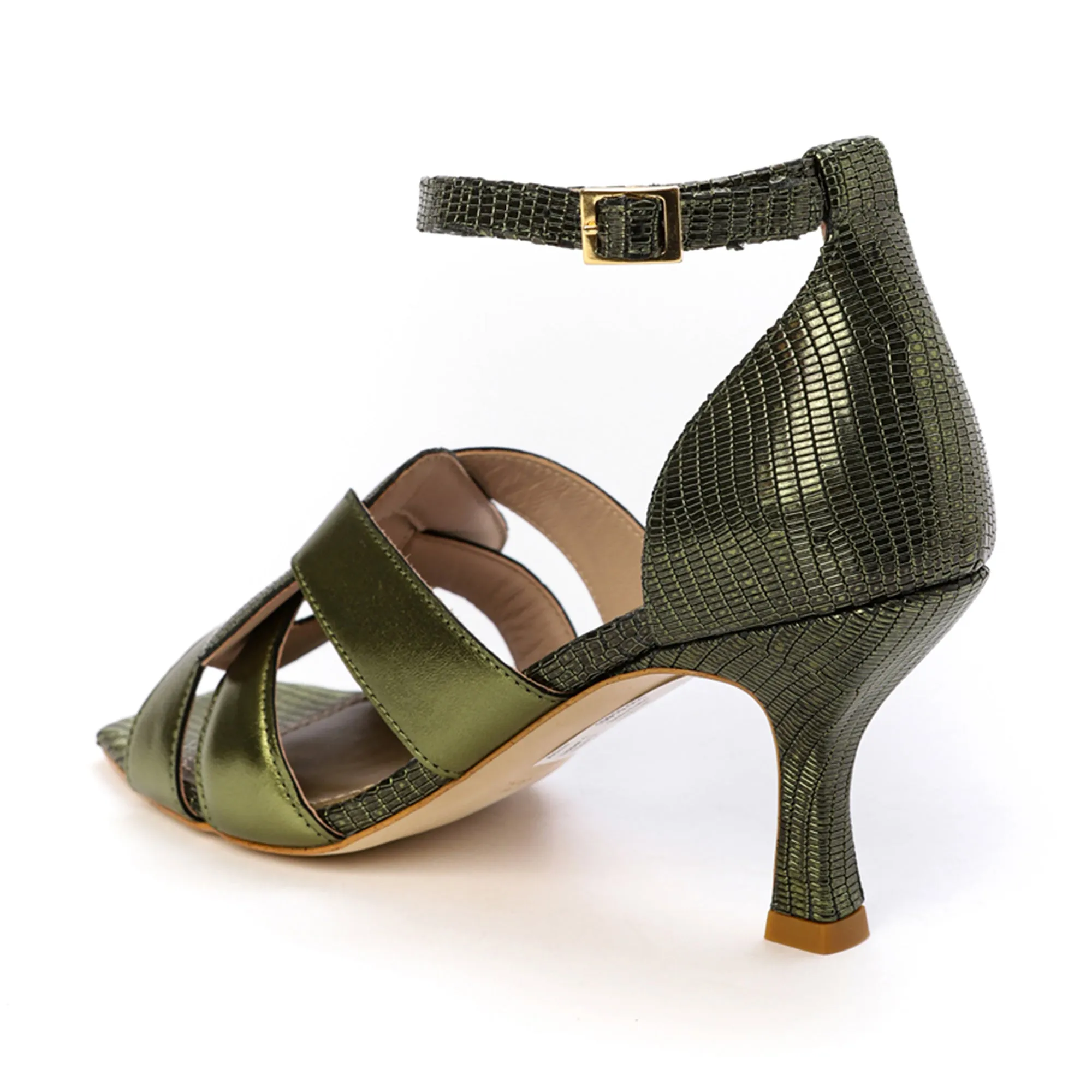 CLAIRE high heel sandal - emerald