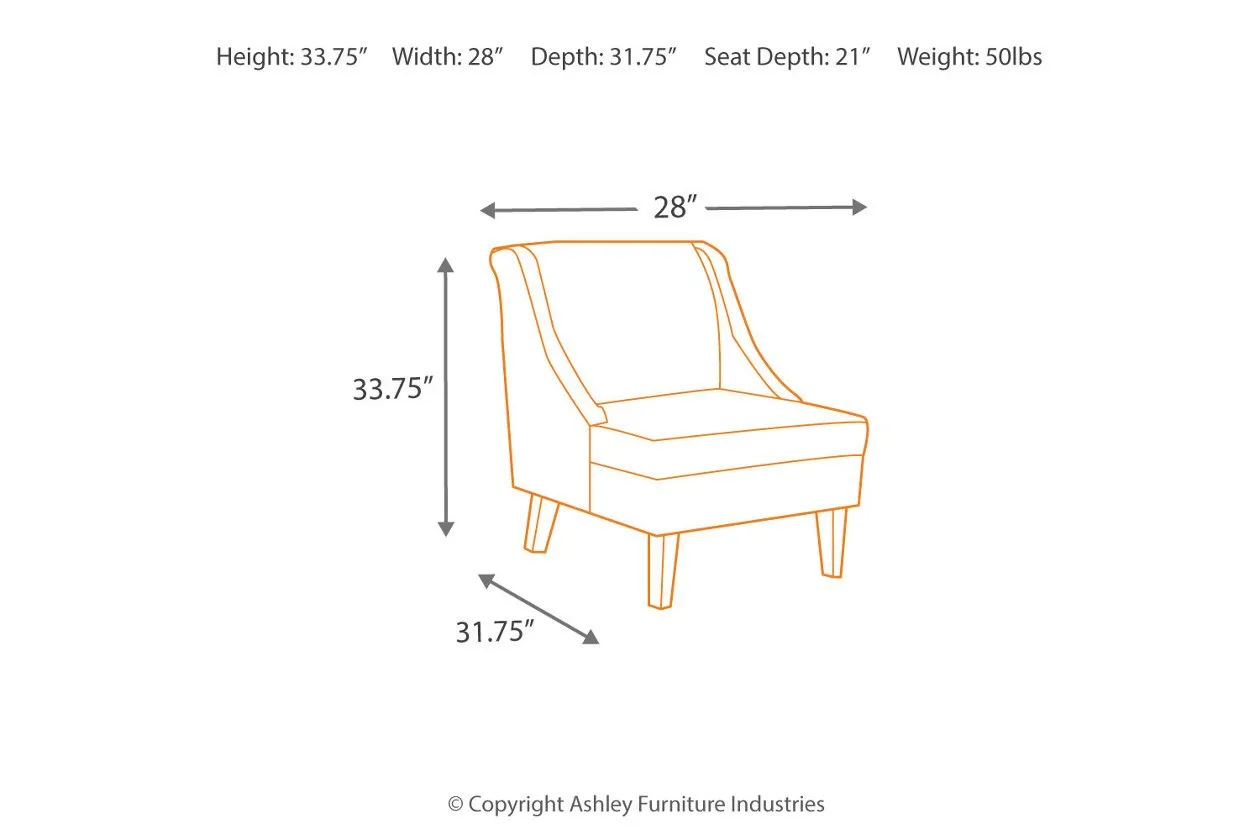 Clarinda Gray Accent Chair