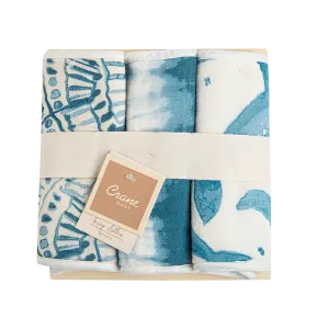 Crane Baby Caspian 3 pc. Burp Cloths