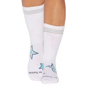 Crew Be Fearless Grip Socks (White/Starburst)