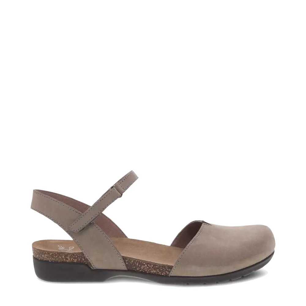 Dansko Women's Rowan Closed Toe Sandal in Stone