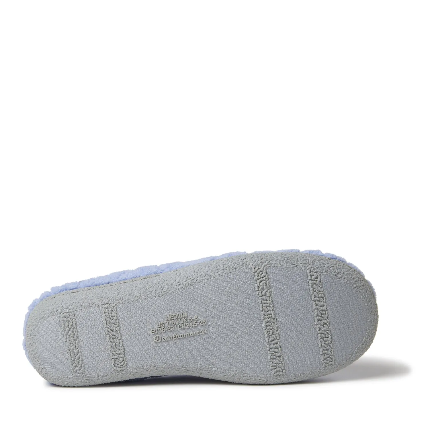 Dearfoams Womens Leslie Quilted Microfiber Terry Clog With Memory Foam