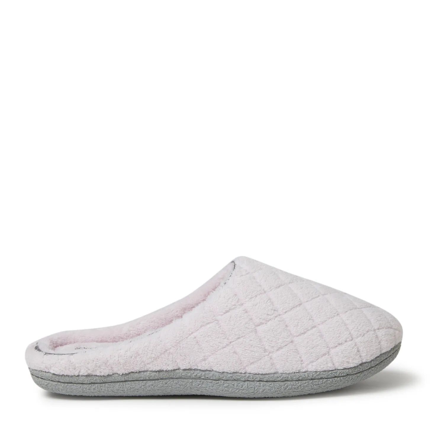 Dearfoams Womens Leslie Quilted Microfiber Terry Clog With Memory Foam