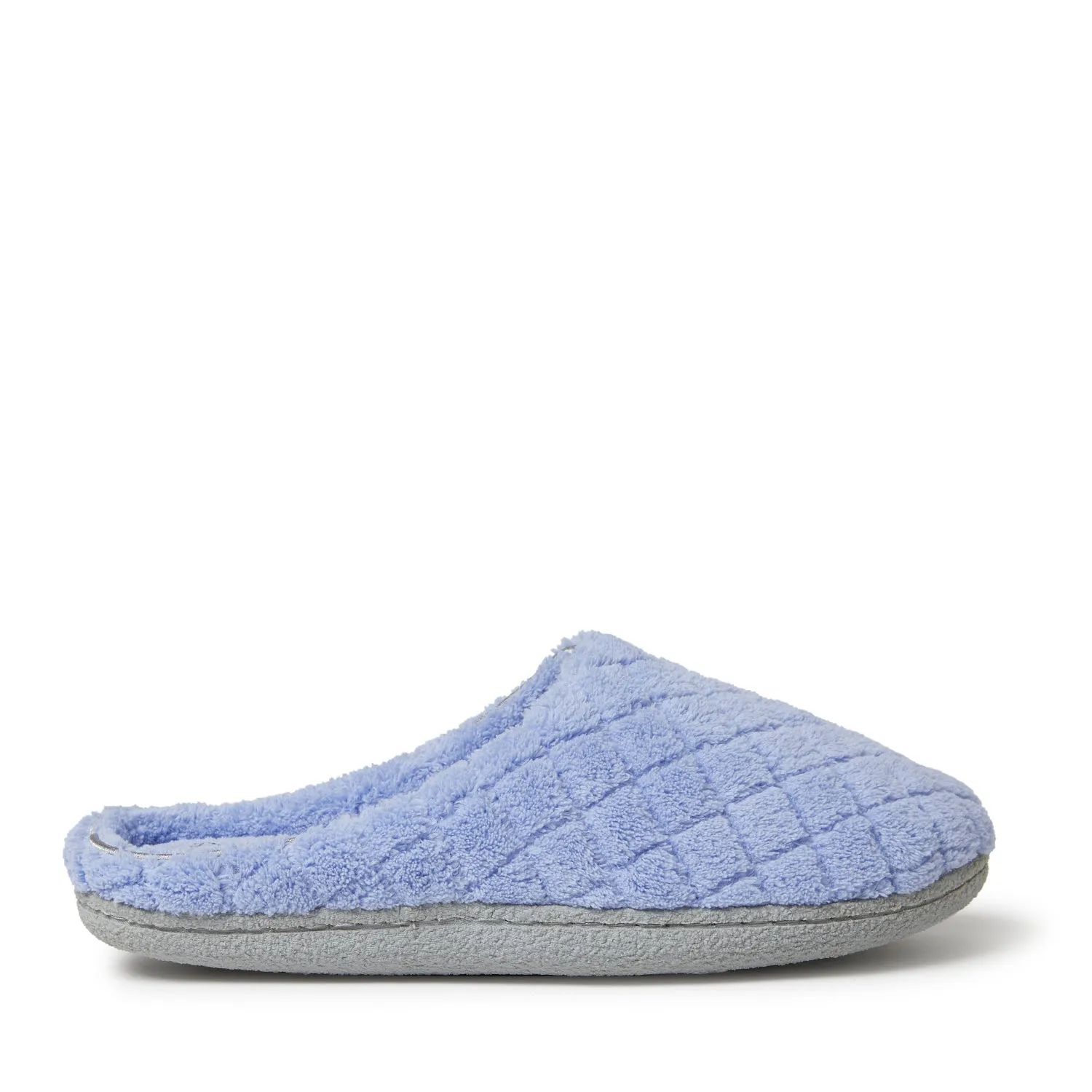 Dearfoams Womens Leslie Quilted Microfiber Terry Clog With Memory Foam