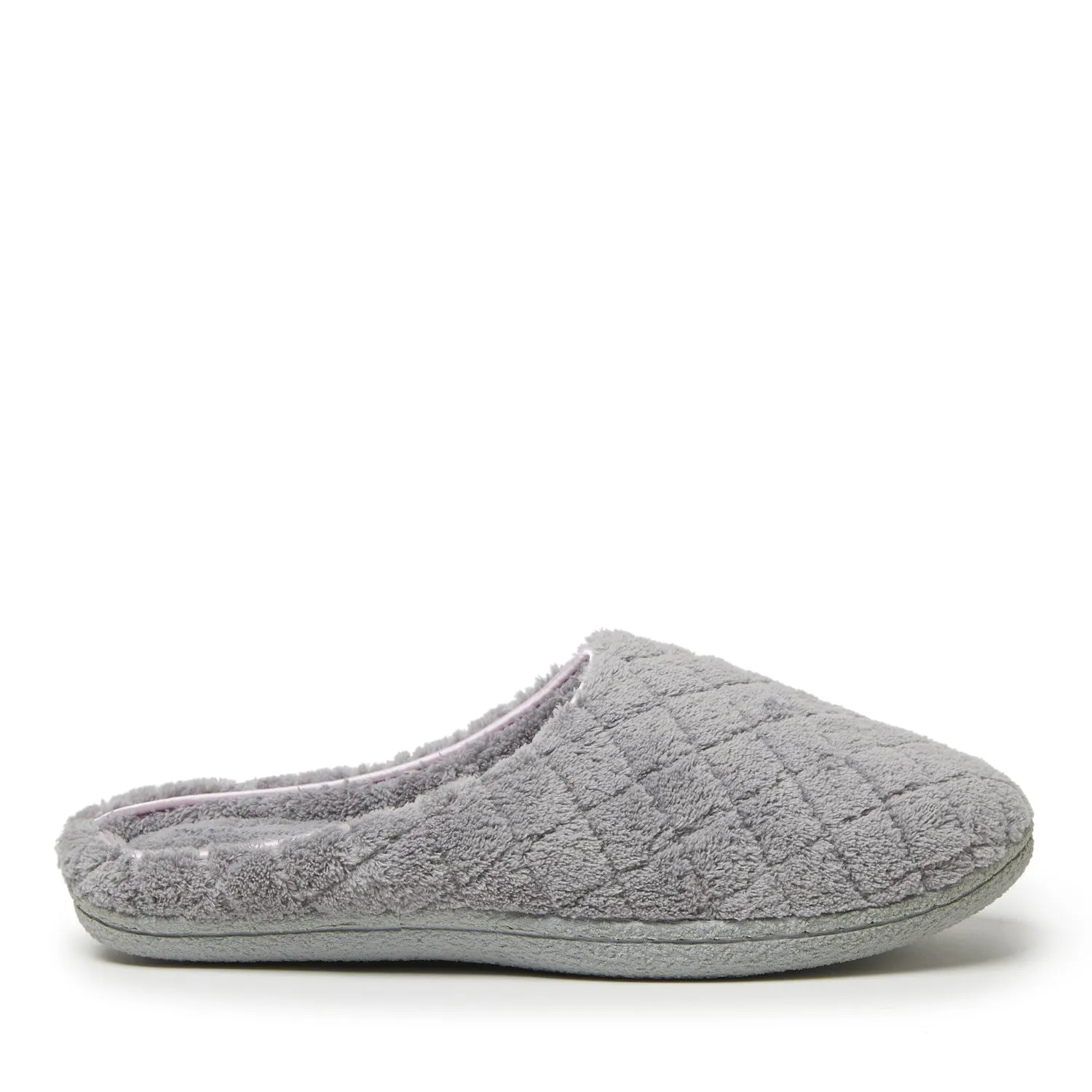 Dearfoams Womens Leslie Quilted Microfiber Terry Clog With Memory Foam