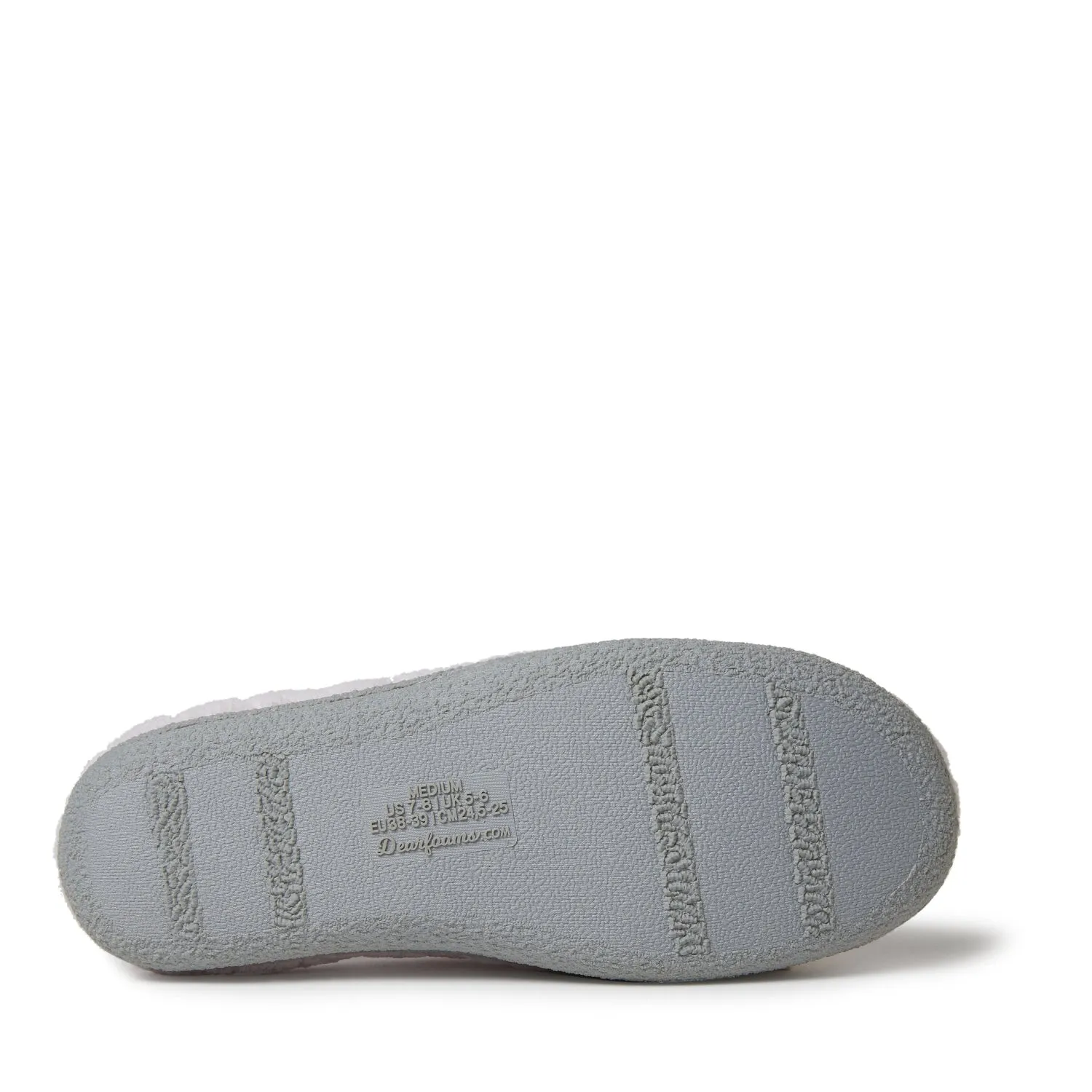 Dearfoams Womens Leslie Quilted Microfiber Terry Clog With Memory Foam