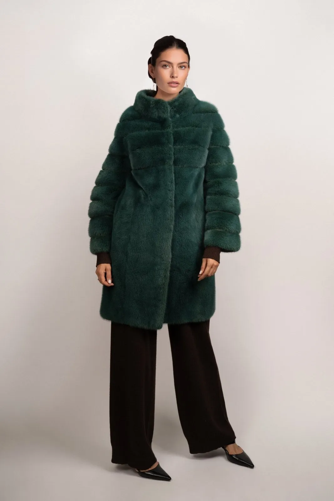 Deep Forest Mink Fur Coat