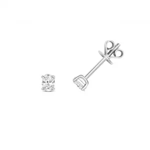 Diamond Jewellery 18ct White Gold Diamond Stud Earrings EDQ351W