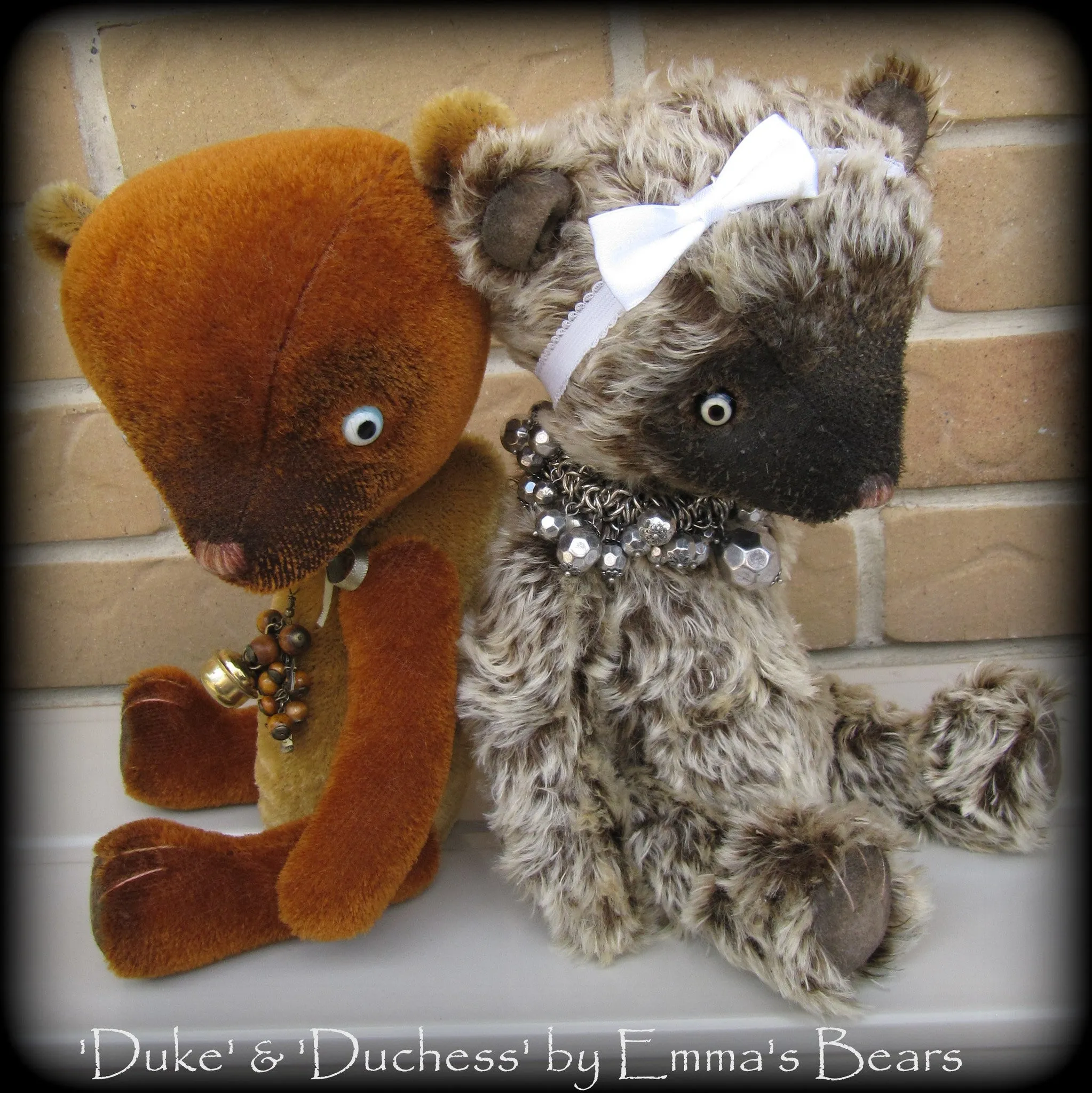 Digital PATTERN - 13" Booth/Acorn duo Bear design