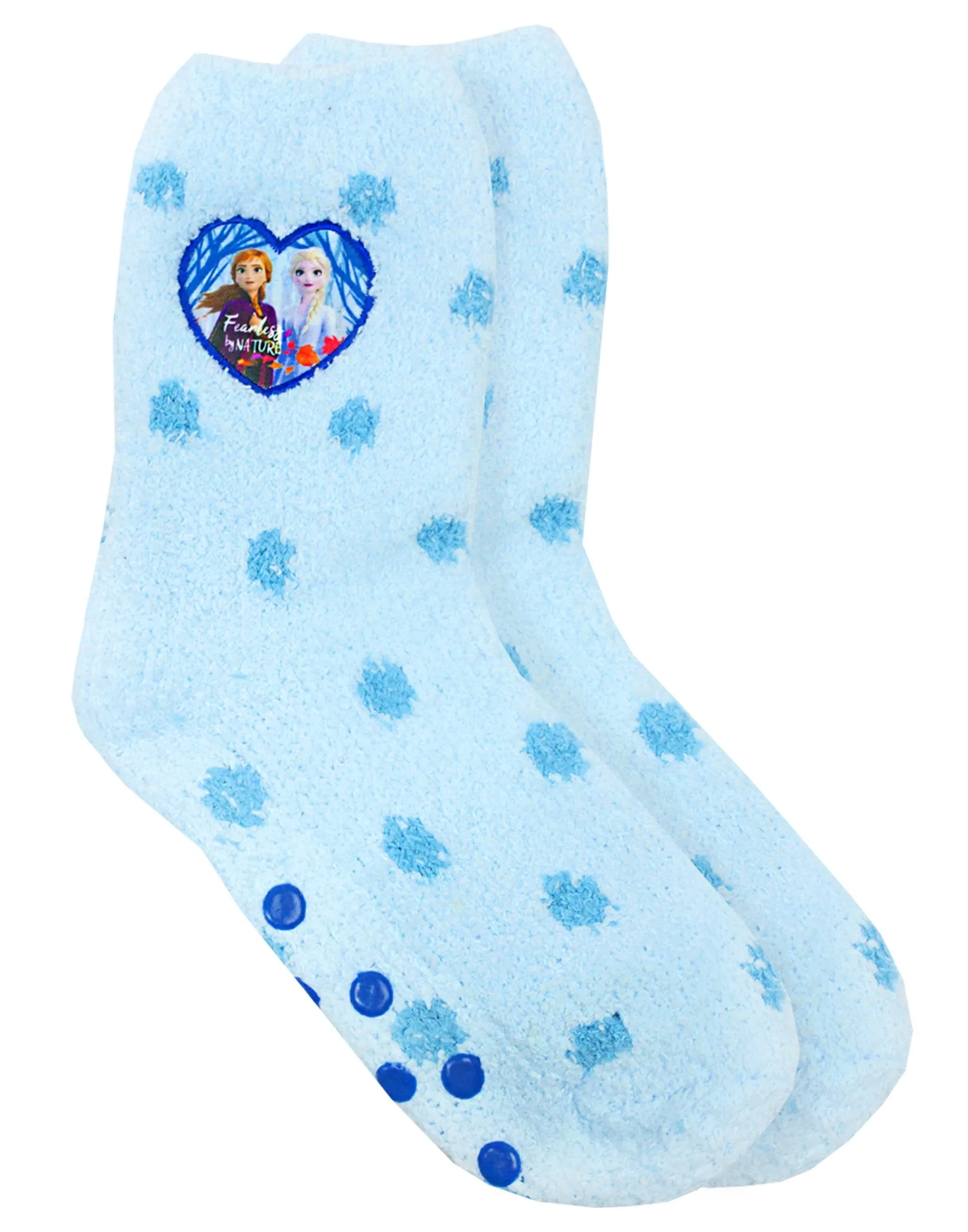 Disney Frozen 2 Anna & Elsa 2 Pack Of Anti-Slip Fluffy Slipper Socks