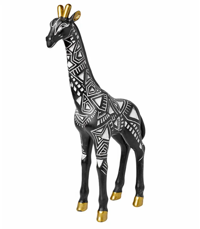 Ebony Giraffe Sculpture