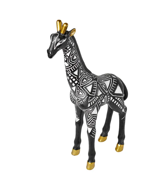 Ebony Giraffe Sculpture