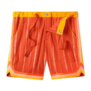 'El Pájaro Cubano' Cabana Shorts (Tangerine)