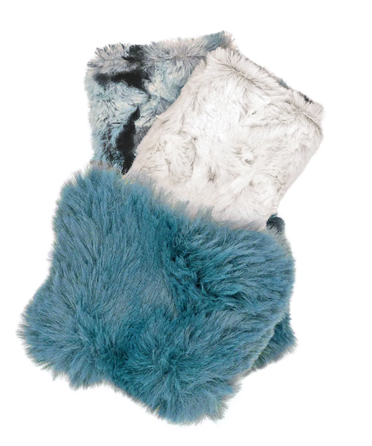 Enchanted Cuff - Fingerless Gloves, Reversible - Enchanted Dreams & Assorted Faux Furs