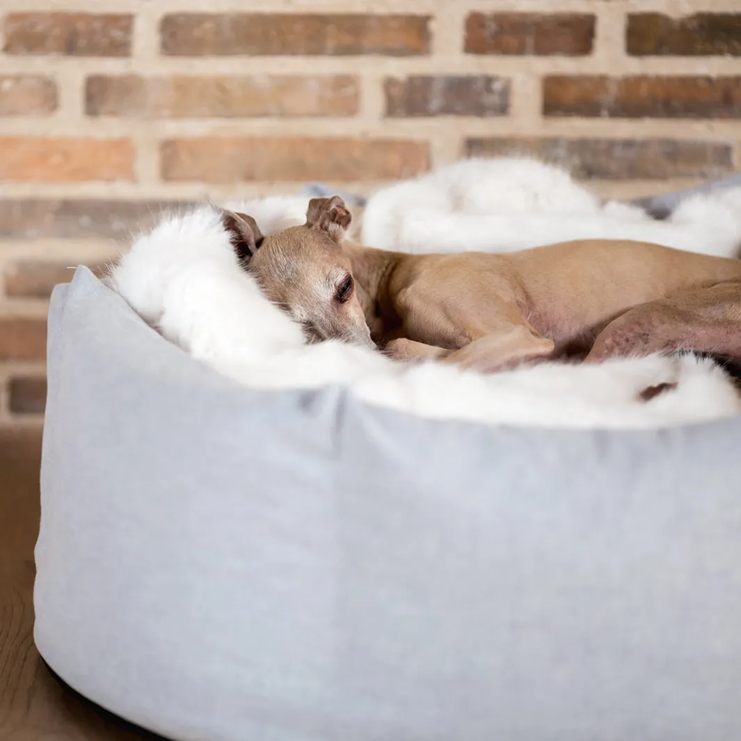 Faux-Fur Dog Blanket in Polar Bear