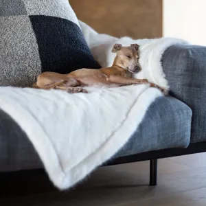 Faux-Fur Dog Blanket in Polar Bear