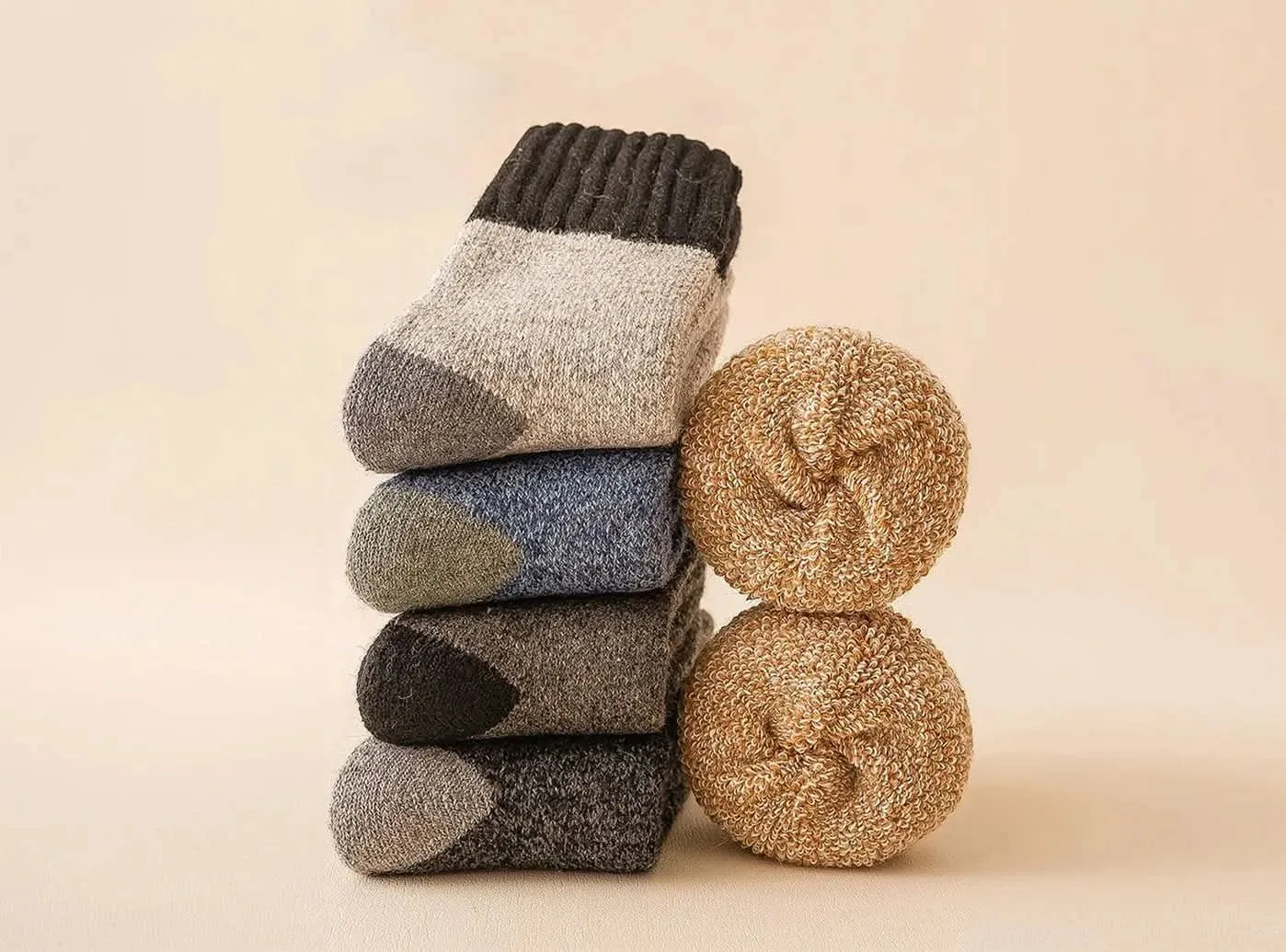 FitVille Thermal Thick Socks 3-Pair Bundle (Unisex)