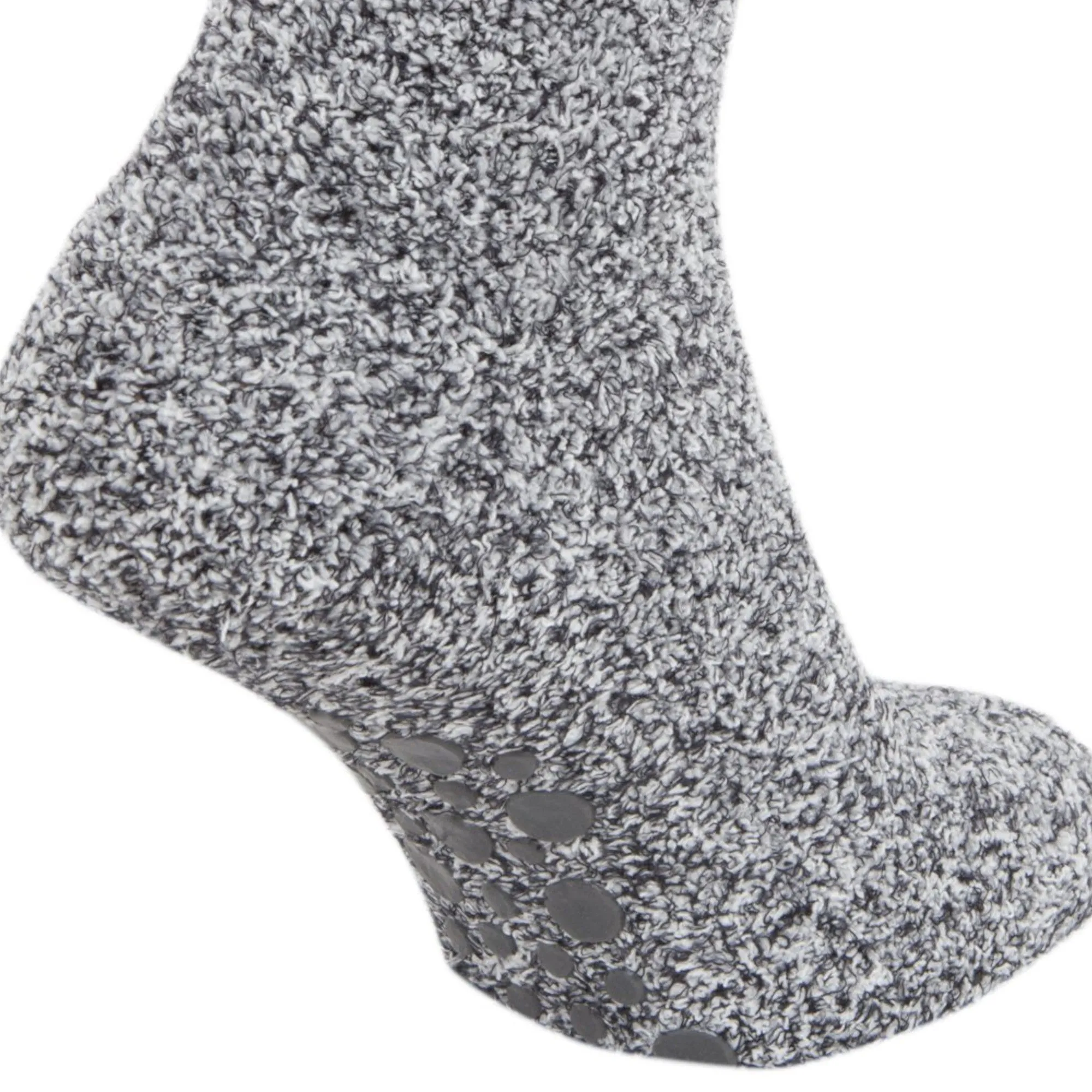 FLOSO Mens Warm Slipper Socks With Rubber Non Slip Grip