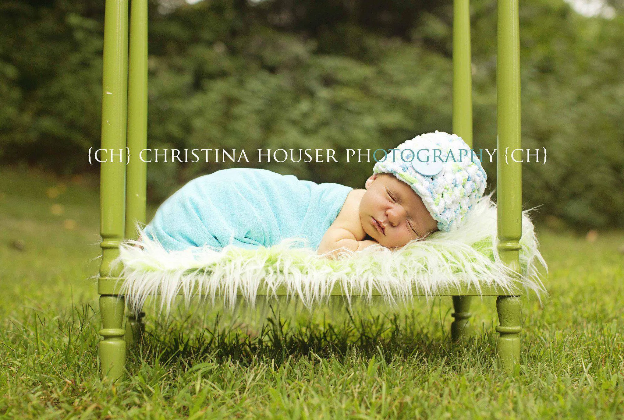 Frosted Green Mongolian Faux Fur Rug Newborn Baby Toddler