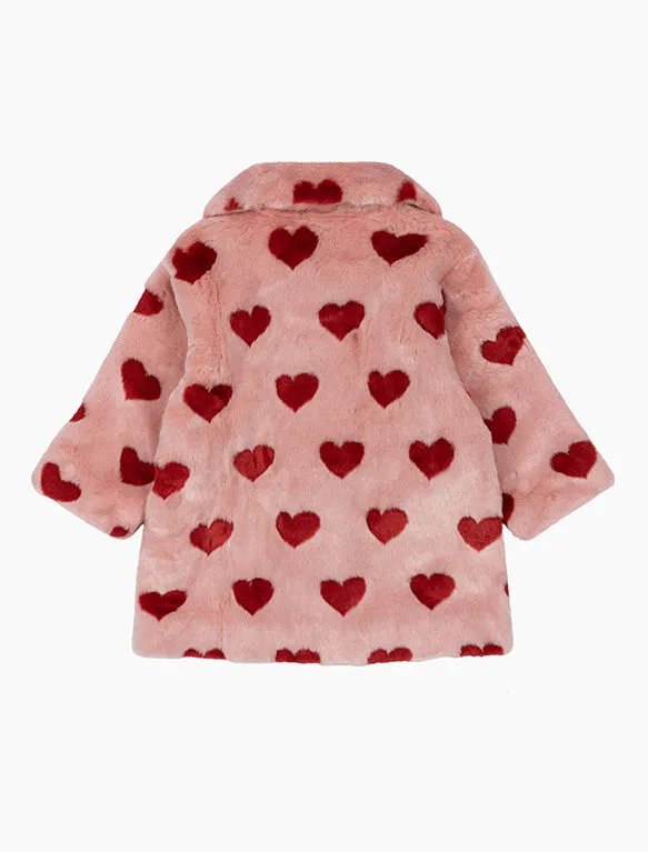 Fuzzie Coat in Coeur