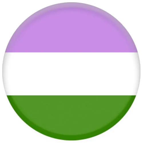 Genderqueer Flag Small Pin Badge