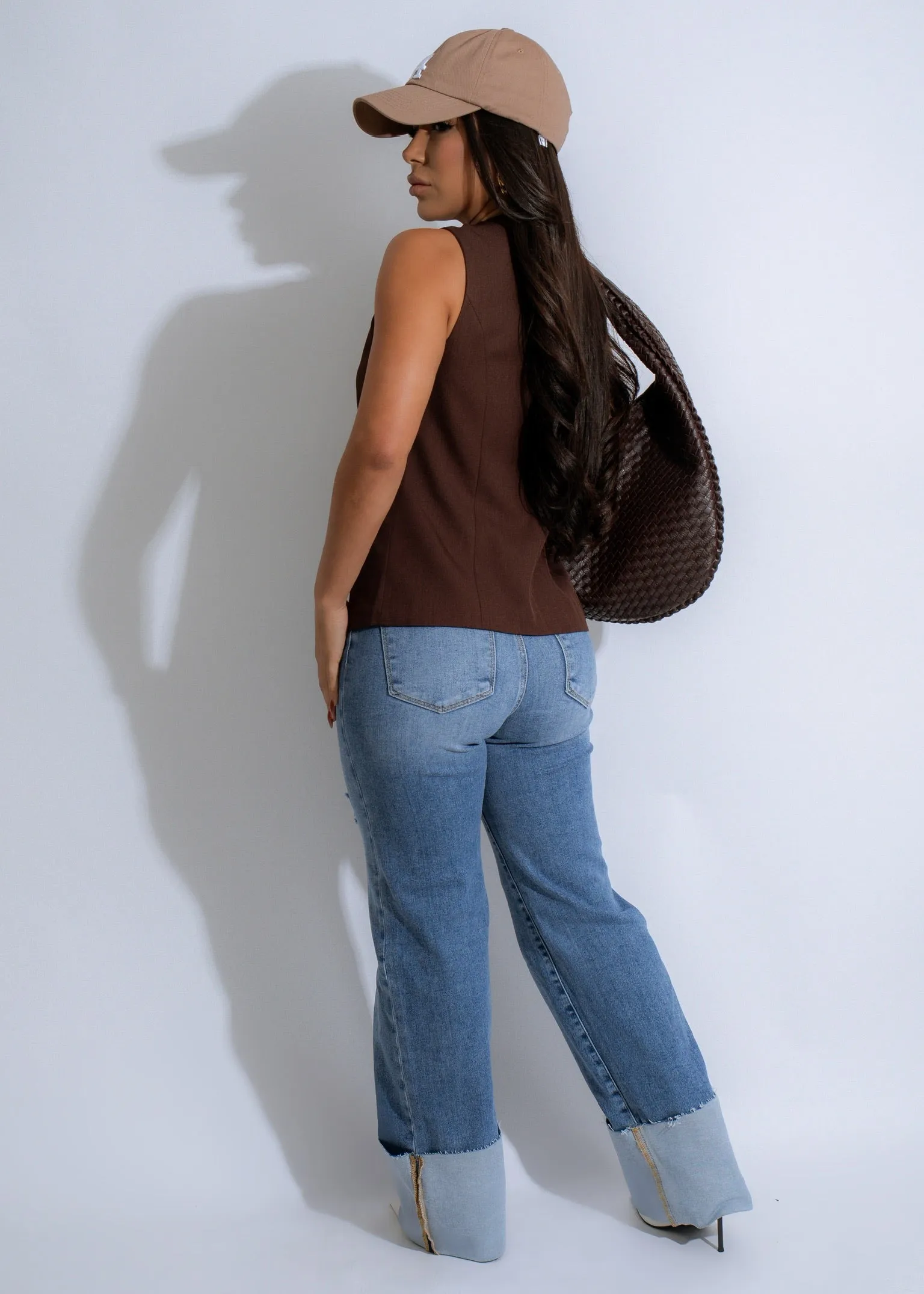 Heritage Chic Long Top Brown