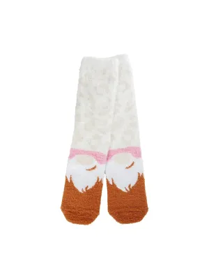 Holiday Gnome Feather Crew Sock