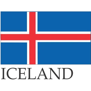 Iceland Embroidered Flag Badge