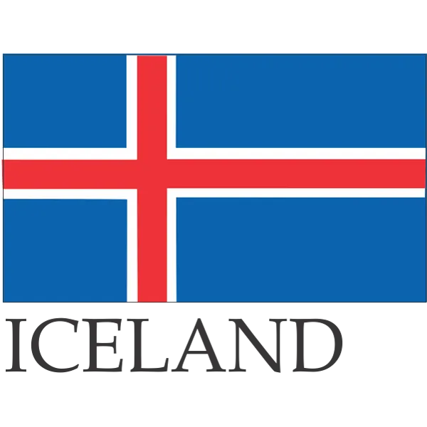 Iceland Embroidered Flag Badge