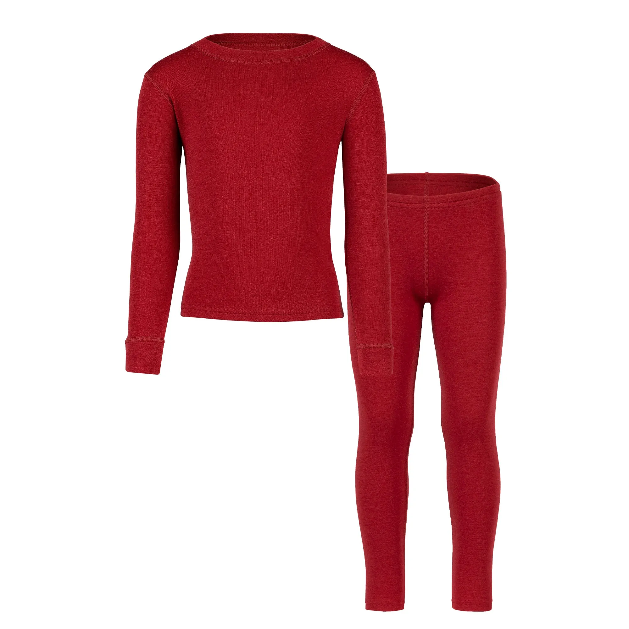 Kids' 250 Long Sleeve & Bottom 2-Piece Royal Cherry